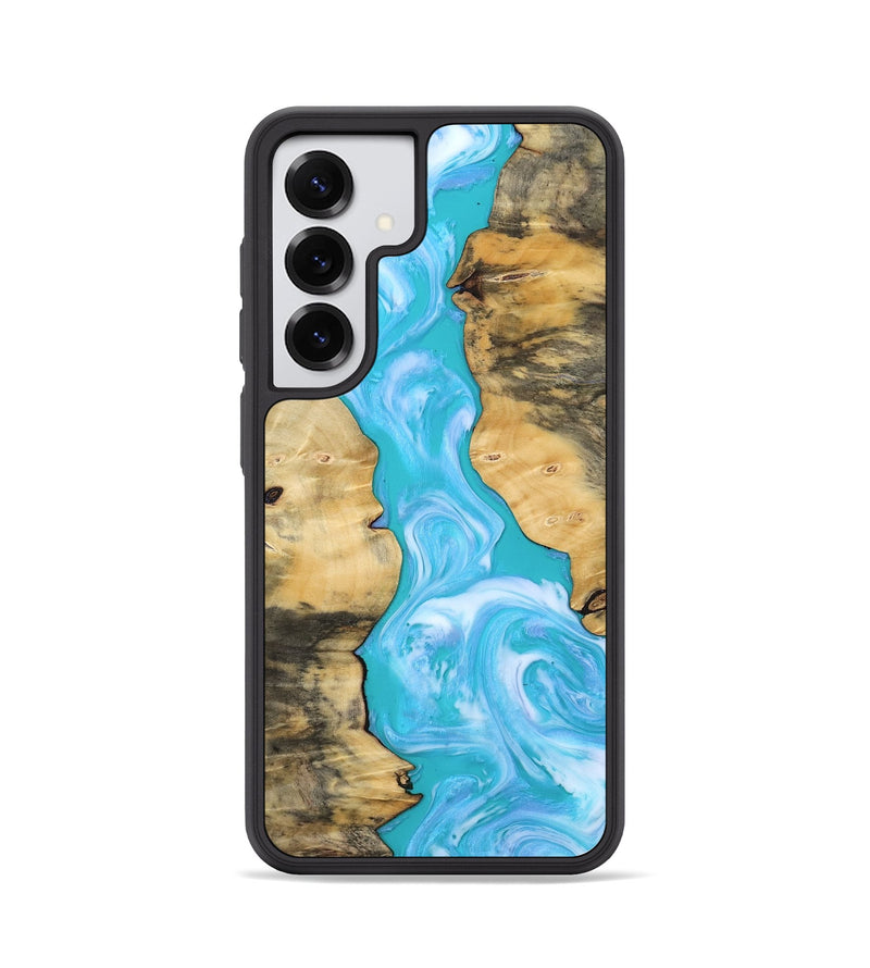 Galaxy S25 Wood Phone Case - Jaron (Blue, 808899)