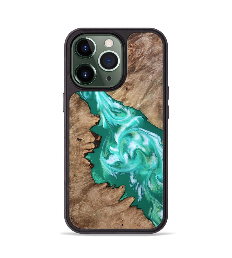 iPhone 13 Pro Wood Phone Case - Arian (Green, 808900)