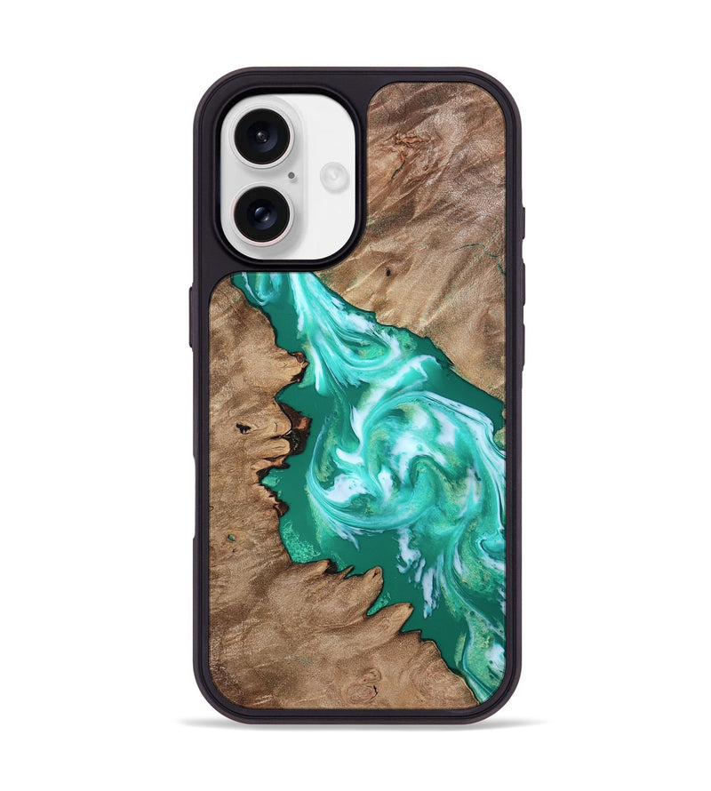 iPhone 17 Wood Phone Case - Arian (Green, 808900)