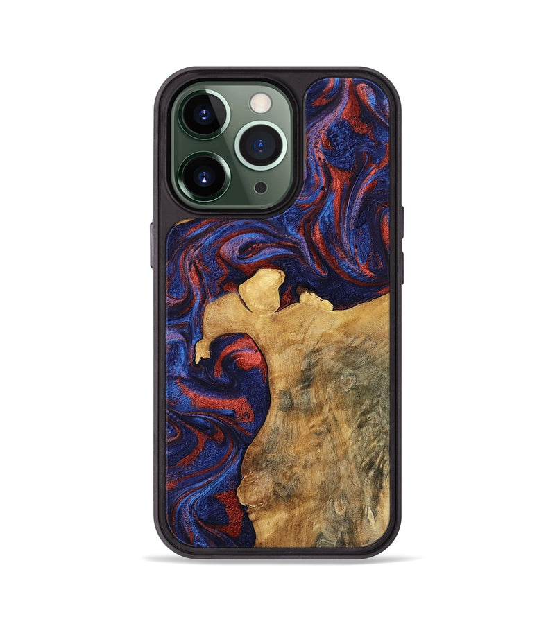 iPhone 13 Pro Wood Phone Case - Merle (Red, 808901)