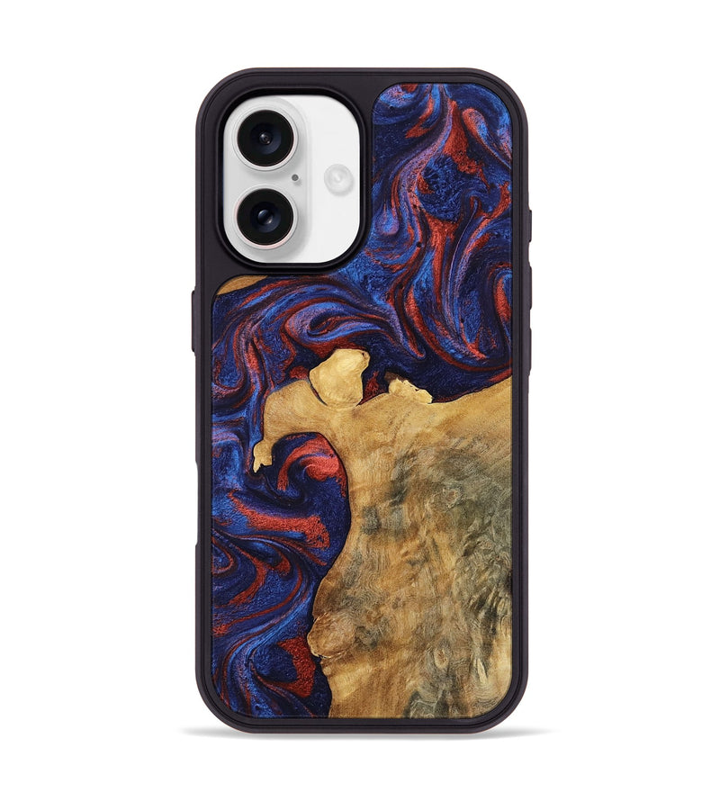 iPhone 17 Wood Phone Case - Merle (Red, 808901)