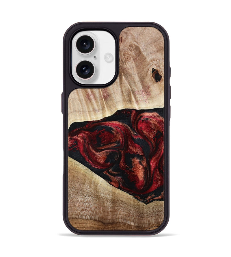 iPhone 17 Wood Phone Case - Teressa (Red, 808902)