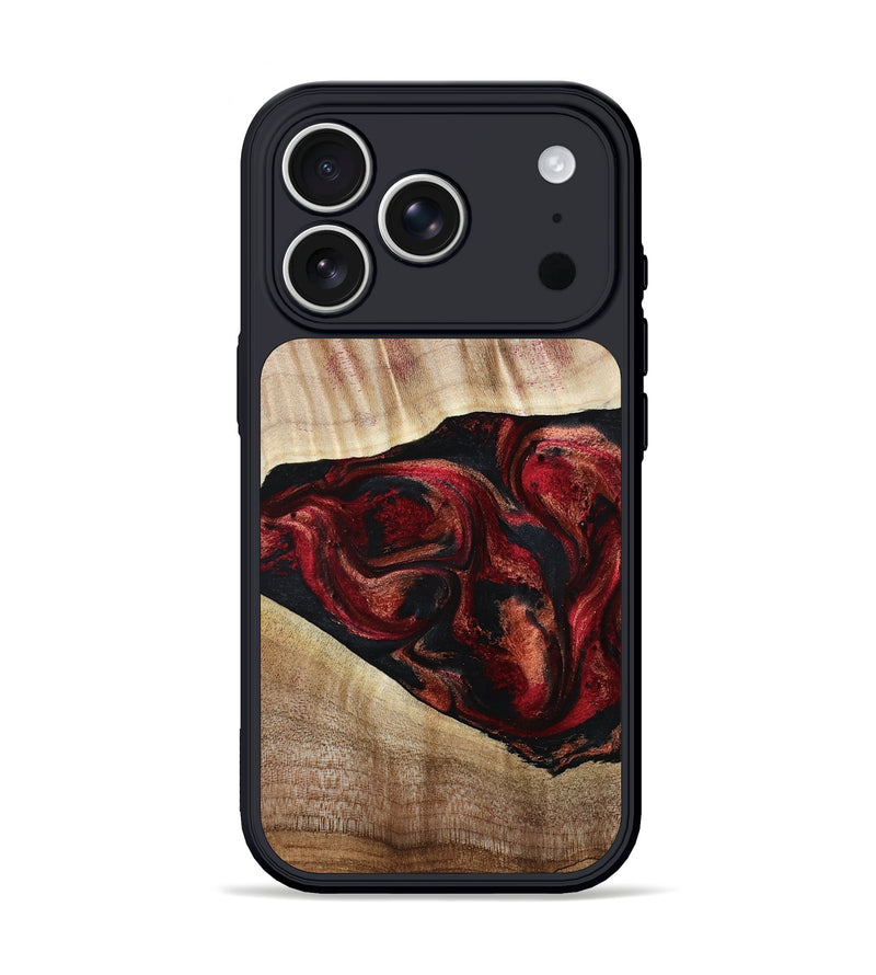 iPhone 17 Pro Wood Phone Case - Teressa (Red, 808902)
