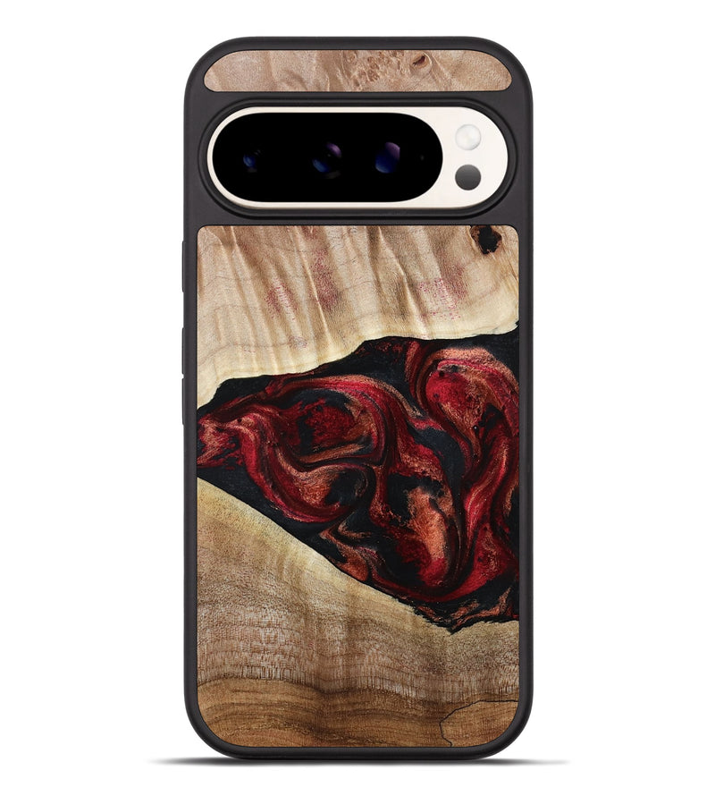 Pixel 9 Pro XL Wood Phone Case - Teressa (Red, 808902)
