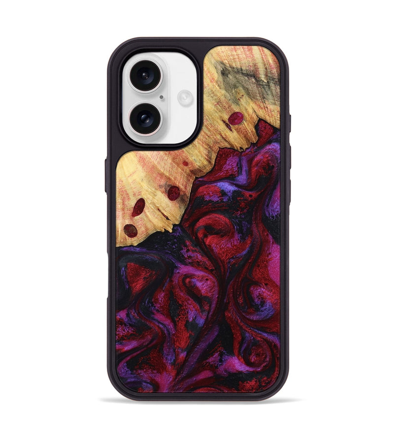 iPhone 17 Wood Phone Case - Elvin (Red, 808903)