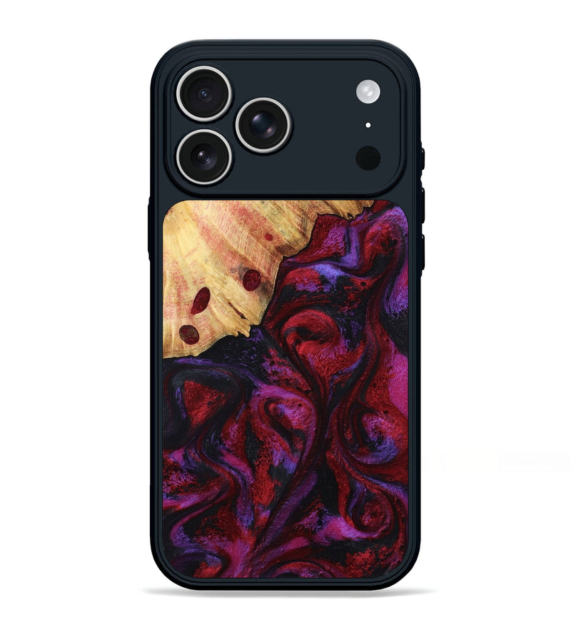 iPhone 17 Pro Max Wood Phone Case - Elvin (Red, 808903)