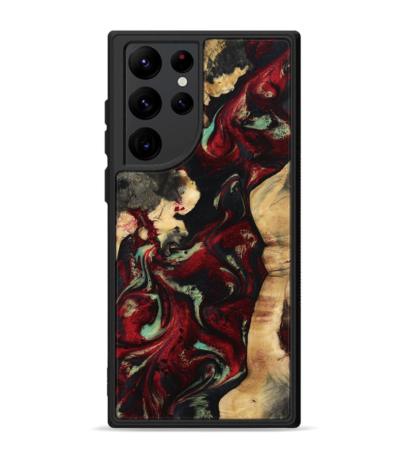 Galaxy S22 Ultra Wood Phone Case - Lana (Red, 808904)