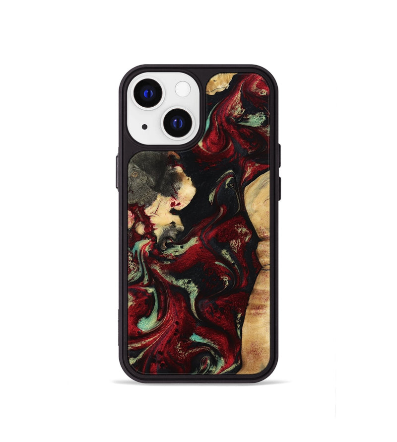 iPhone 13 mini Wood Phone Case - Lana (Red, 808904)