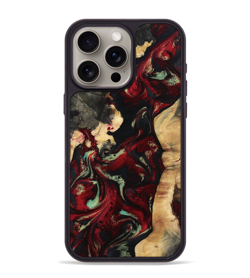 iPhone 15 Pro Max Wood Phone Case - Lana (Red, 808904)