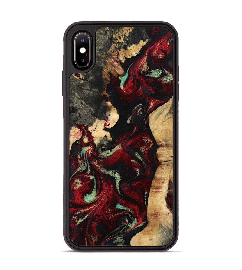 iPhone Xs Max Wood Phone Case - Lana (Red, 808904)