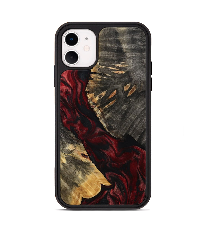 iPhone 11 Wood Phone Case - Jase (Red, 808905)
