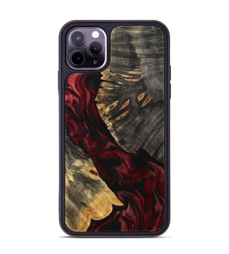 iPhone 11 Pro Max Wood Phone Case - Jase (Red, 808905)