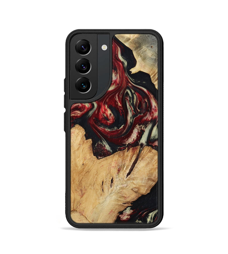 Galaxy S22 Wood Phone Case - Galen (Red, 808906)