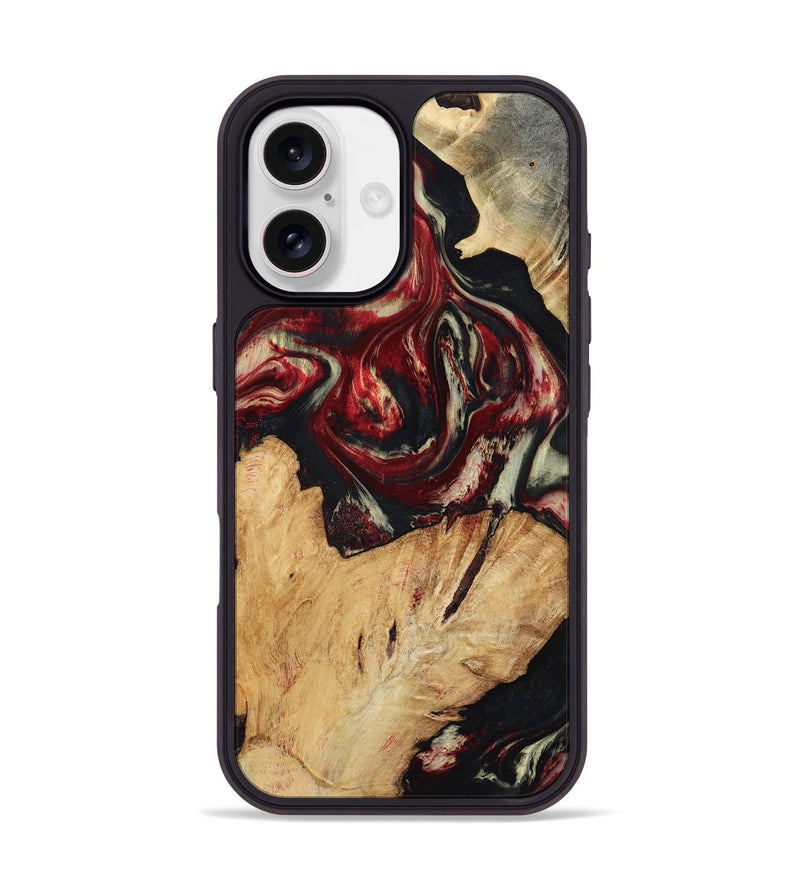 iPhone 17 Wood Phone Case - Galen (Red, 808906)