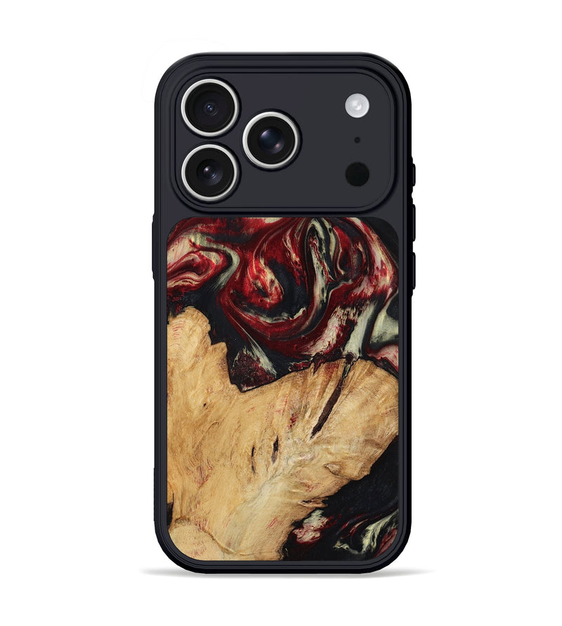 iPhone 17 Pro Wood Phone Case - Galen (Red, 808906)