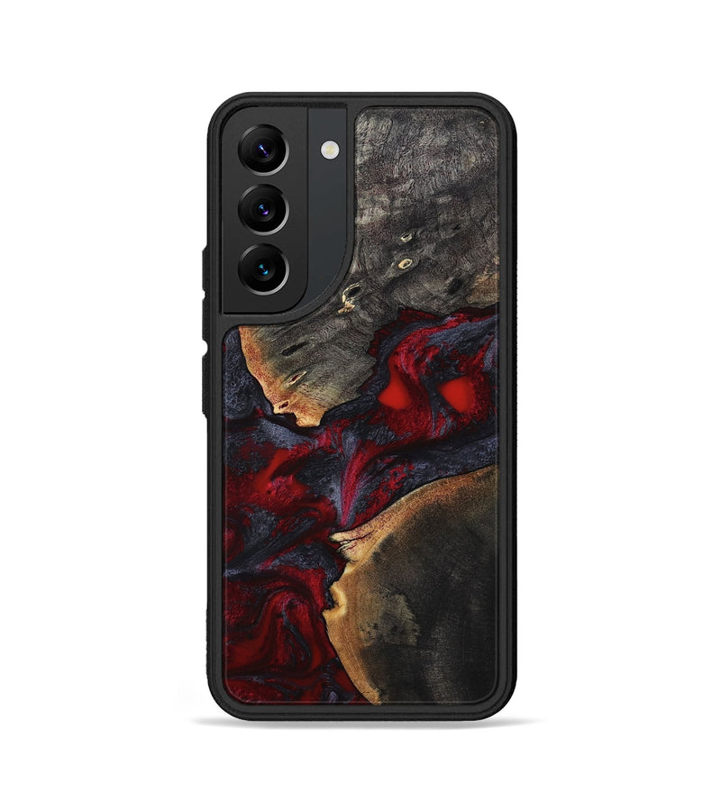 Galaxy S22 Wood Phone Case - Porsha (Red, 808907)