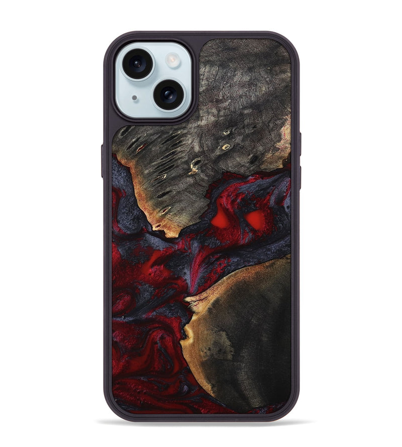 iPhone 15 Plus Wood Phone Case - Porsha (Red, 808907)