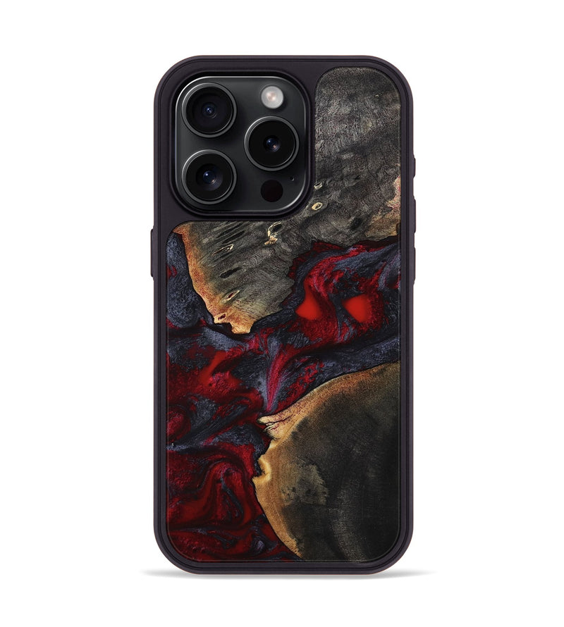iPhone 15 Pro Wood Phone Case - Porsha (Red, 808907)