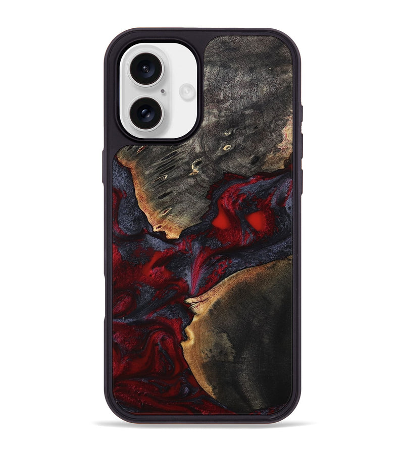 iPhone 16 Plus Wood Phone Case - Porsha (Red, 808907)