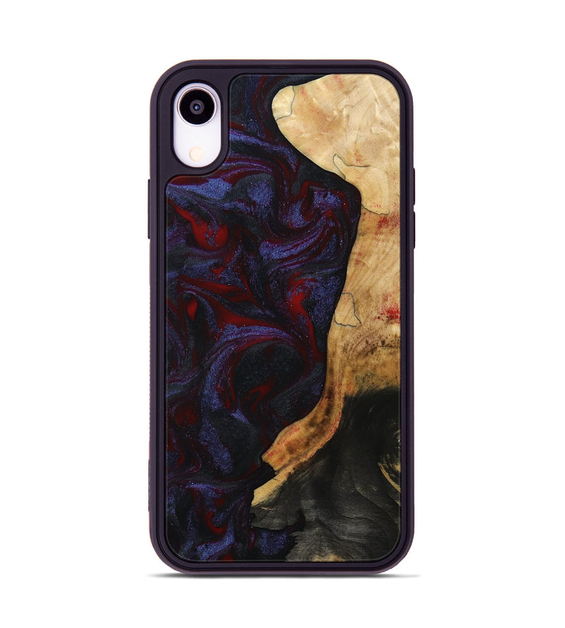 iPhone Xr Wood Phone Case - Erich (Red, 808909)