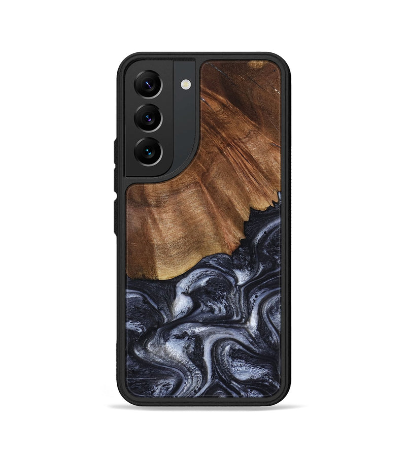 Galaxy S22 Wood Phone Case - Rick (Black & White, 808910)