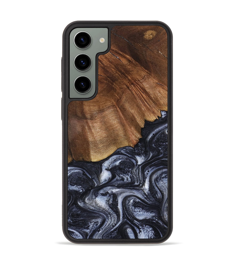 Galaxy S23 Plus Wood Phone Case - Rick (Black & White, 808910)