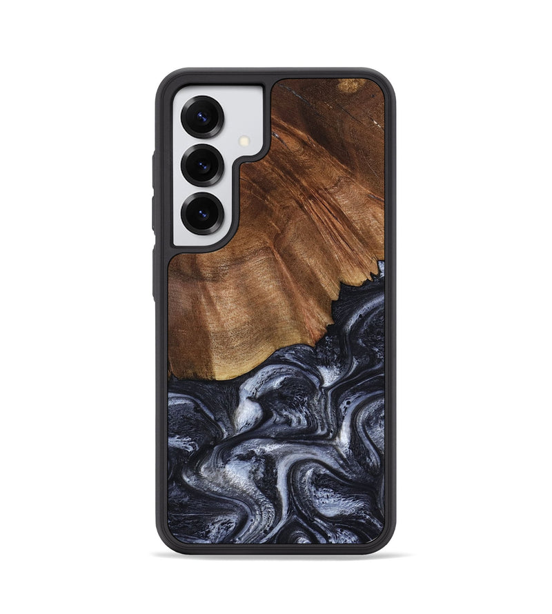 Galaxy S25 Wood Phone Case - Rick (Black & White, 808910)