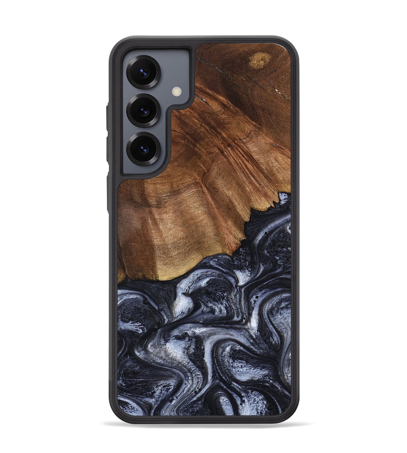 Galaxy S25 Plus Wood Phone Case - Rick (Black & White, 808910)