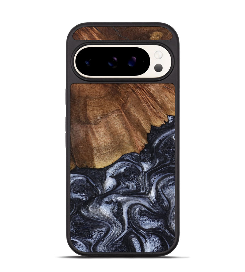 Pixel 9 Wood Phone Case - Rick (Black & White, 808910)