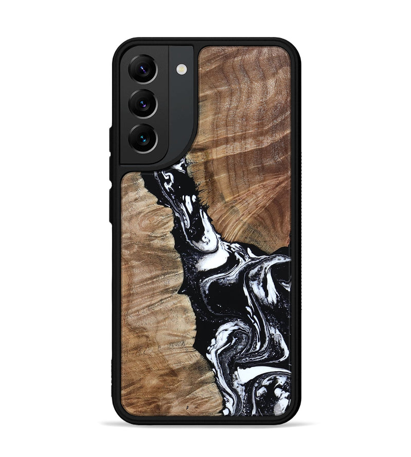 Galaxy S22 Plus Wood Phone Case - Arlo (Black & White, 808911)