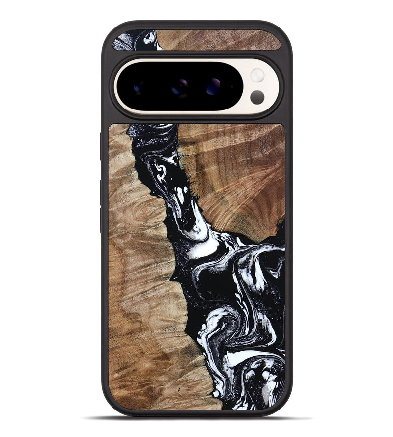 Pixel 10 Pro XL Wood Phone Case - Arlo (Black & White, 808911)
