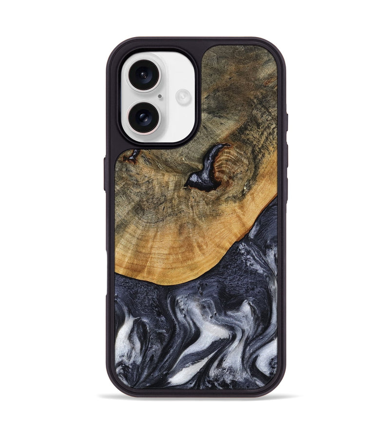 iPhone 17 Wood Phone Case - Shyla (Black & White, 808912)