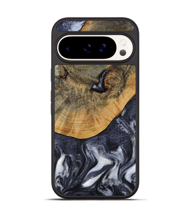 Pixel 9 Pro Wood Phone Case - Shyla (Black & White, 808912)