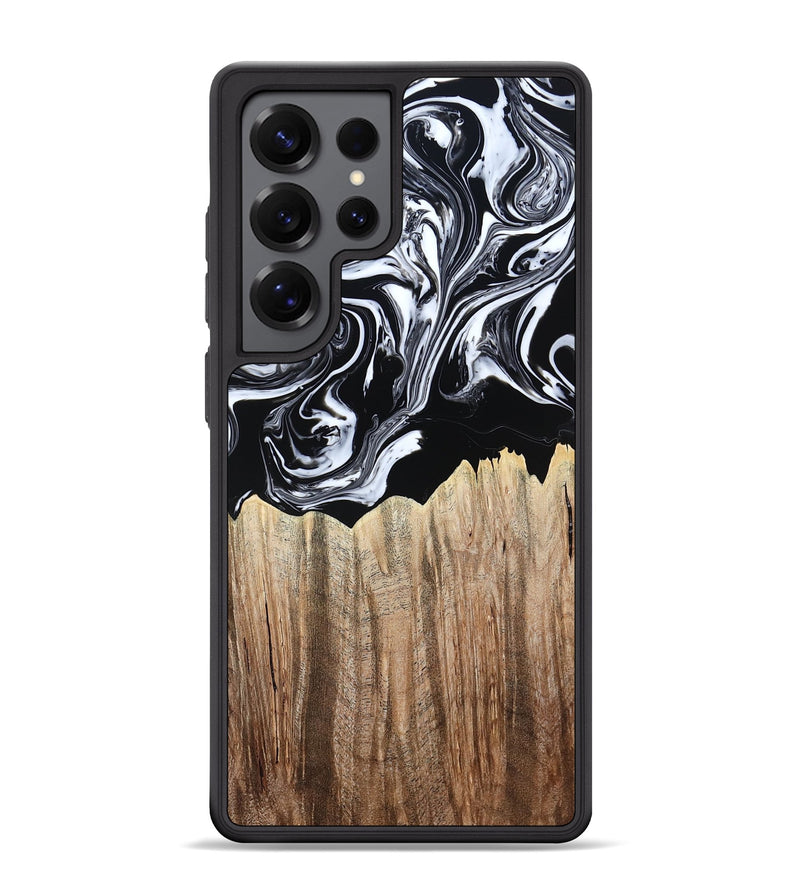 Galaxy S25 Ultra Wood Phone Case - Betsy (Black & White, 808913)