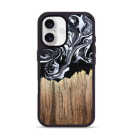 iPhone 17 Wood Phone Case - Betsy (Black & White, 808913)