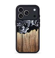 iPhone 17 Pro Wood Phone Case - Betsy (Black & White, 808913)