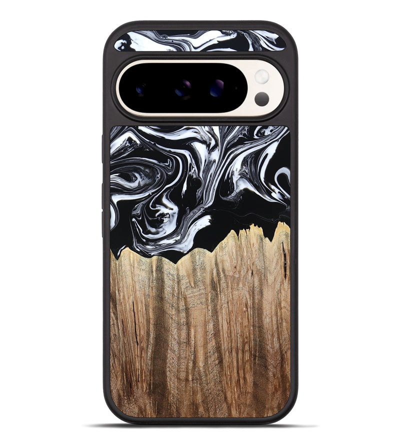 Pixel 10 Pro XL Wood Phone Case - Betsy (Black & White, 808913)