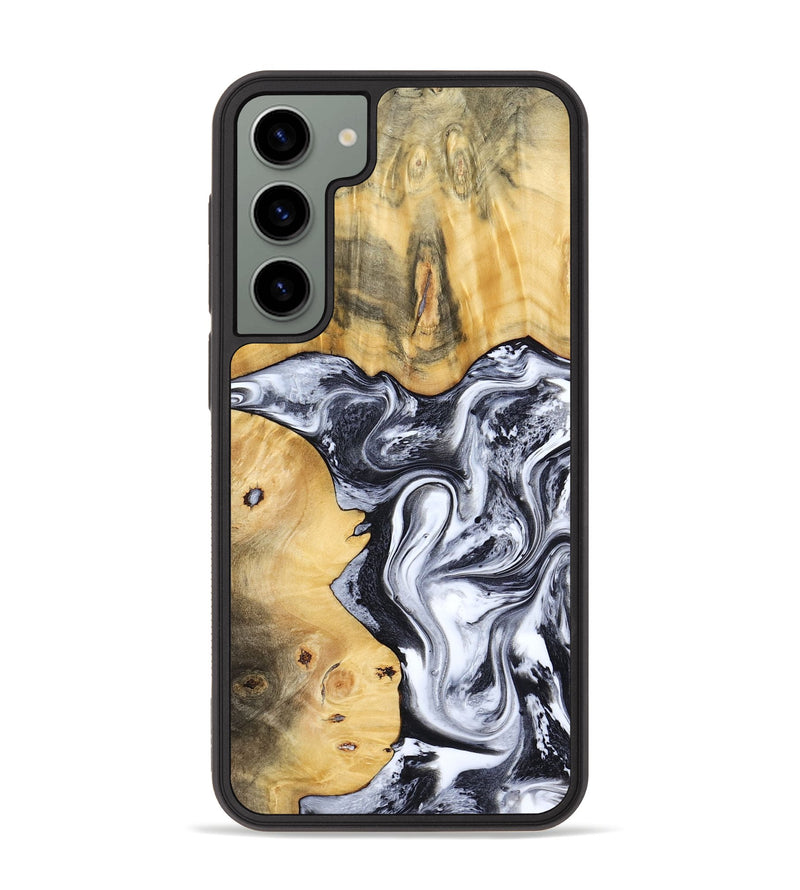 Galaxy S23 Plus Wood Phone Case - Nallely (Black & White, 808914)