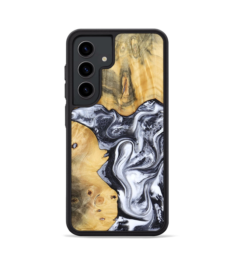 Galaxy S24 Wood Phone Case - Nallely (Black & White, 808914)