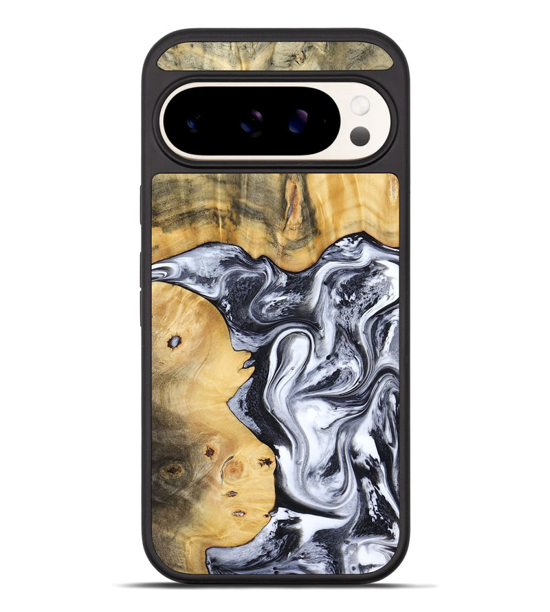 Pixel 10 Pro XL Wood Phone Case - Nallely (Black & White, 808914)