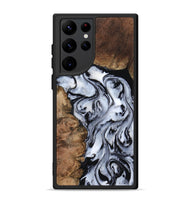 Galaxy S22 Ultra Wood Phone Case - Aries (Black & White, 808915)