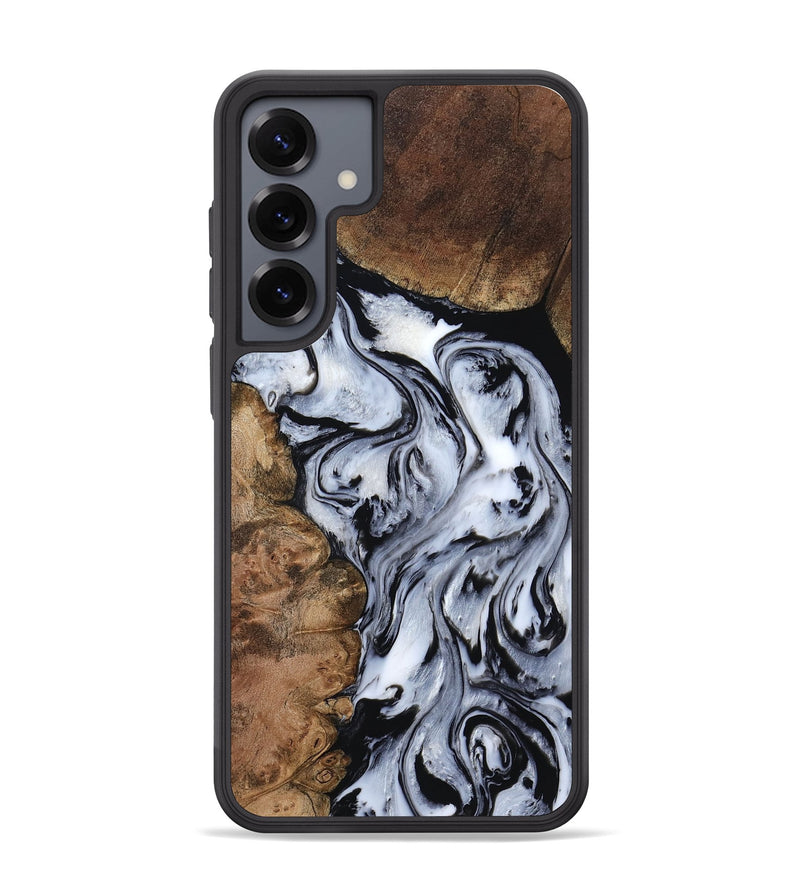 Galaxy S25 Plus Wood Phone Case - Aries (Black & White, 808915)