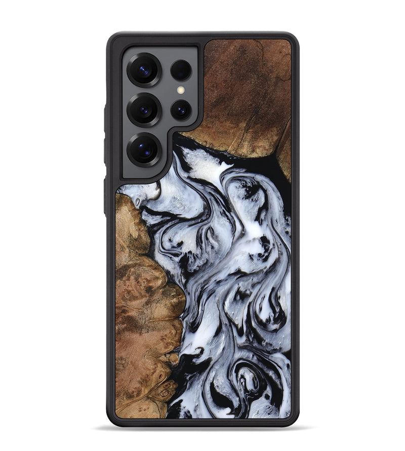 Galaxy S25 Ultra Wood Phone Case - Aries (Black & White, 808915)