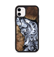 iPhone 11 Wood Phone Case - Aries (Black & White, 808915)