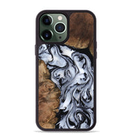 iPhone 13 Pro Max Wood Phone Case - Aries (Black & White, 808915)