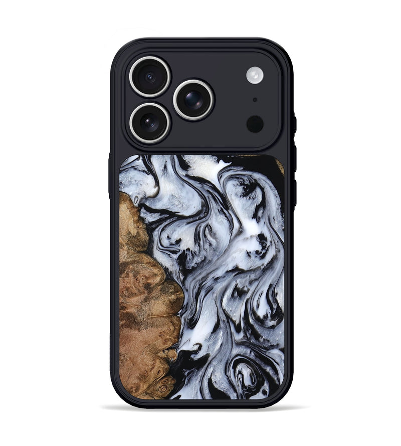 iPhone 17 Pro Wood Phone Case - Aries (Black & White, 808915)