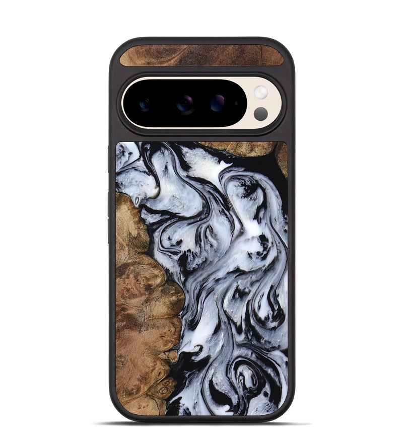 Pixel 10 Wood Phone Case - Aries (Black & White, 808915)
