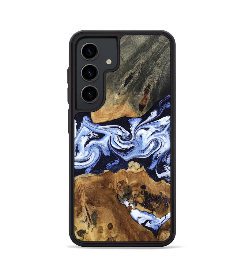 Galaxy S24 Wood Phone Case - Melba (Blue, 808916)