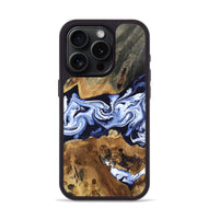 iPhone 15 Pro Wood Phone Case - Melba (Blue, 808916)