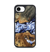 iPhone 16e Wood Phone Case - Melba (Blue, 808916)